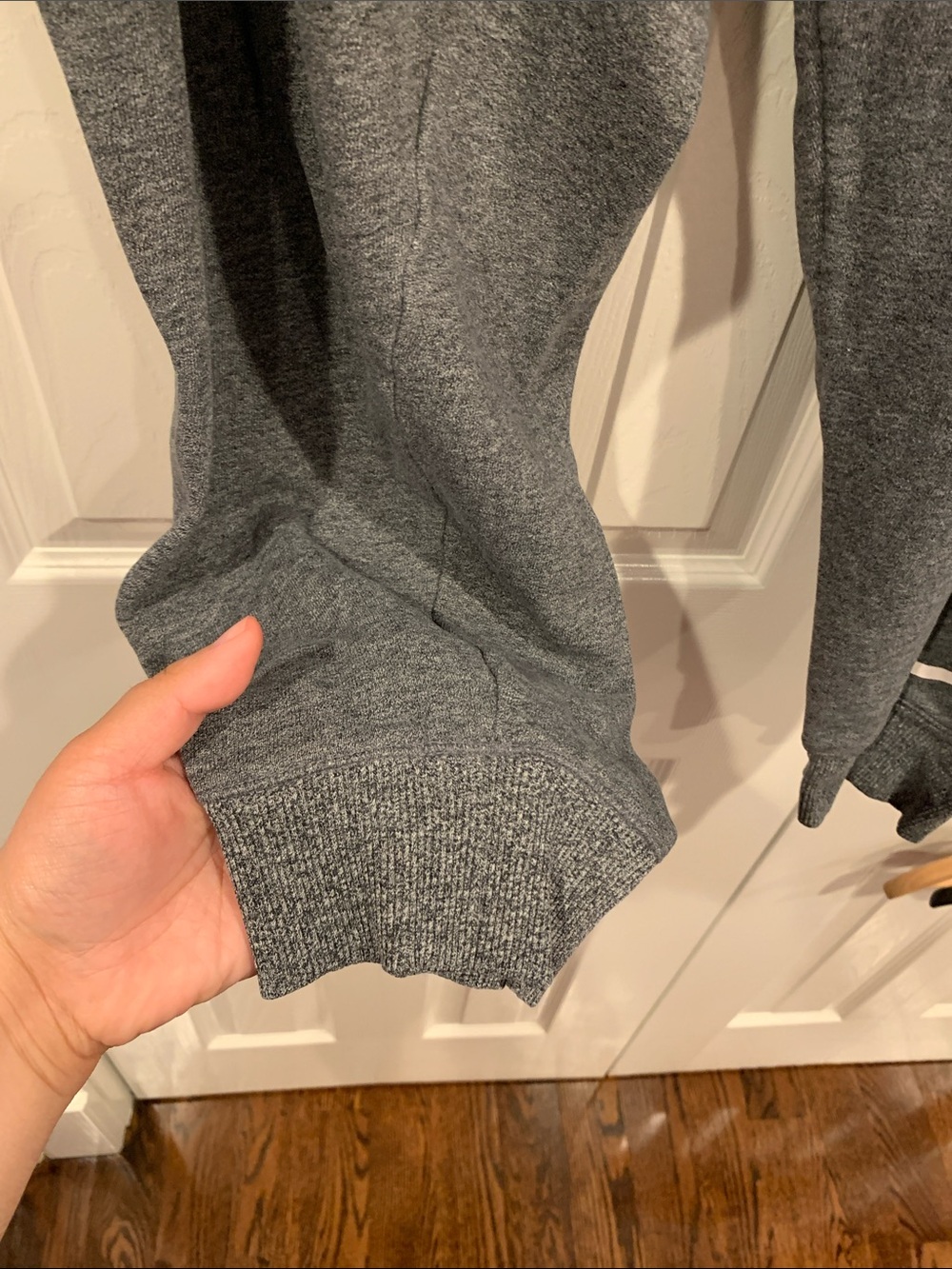 Calvin Klein Dark Gray Capri Sweatpants with White Logo - Picture 6 of 12